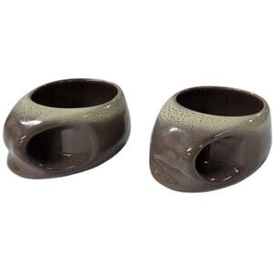 2 TAMAC MCM Pottery Frosty Fudge Mug / Handled Soups / Chili / Cup / Mug